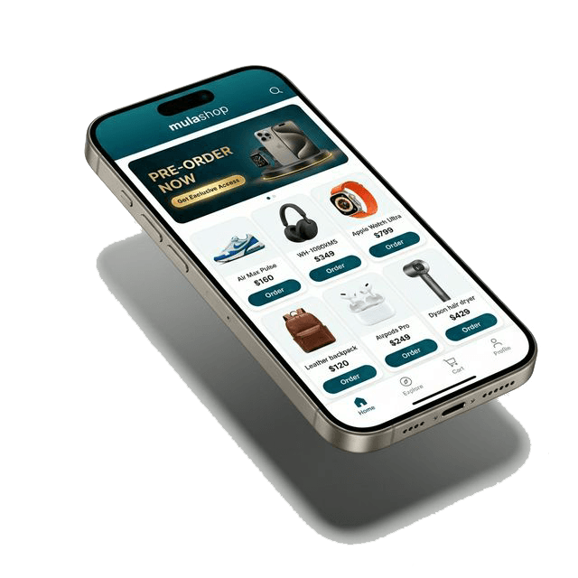 Mulashop mobile app preview